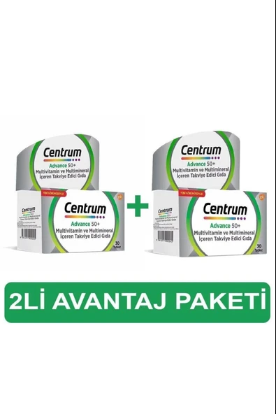 Centrum Advance 50+ Multivitamin 30 Tablet 2 Adet ürün görseli 1