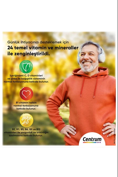 Centrum Advance 50+ Multivitamin 30 Tablet - Resim 2