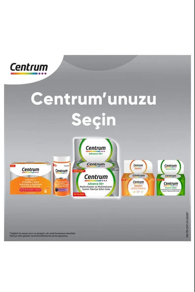 Centrum Advance 50+ Multivitamin 30 Tablet - Resim 4