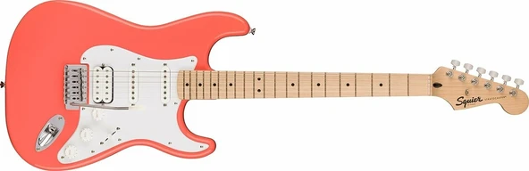 Squier Sonic Stratocaster HSS Akçaağaç Tahitian Coral Elektro Gitar ürün görseli 1
