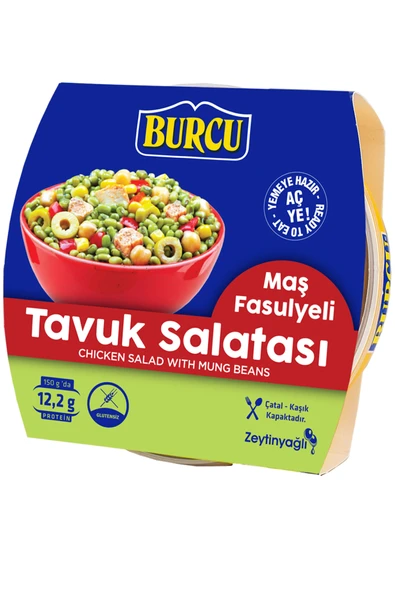 Burcu Maş Fasulyeli Tavuk Salatası 150 gr ürün görseli 1