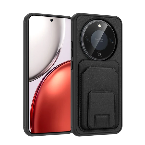 Honor X9D Kılıf Kartlıklı Manyetik Standlı PU Deri Görünümlü Lüx Kapak ürün görseli 1
