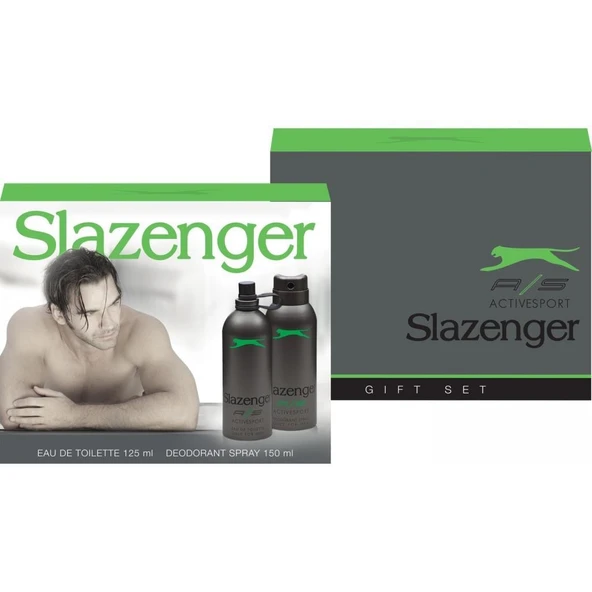 Slazenger Active Sport Yeşil Erkek Parfüm EDT 125 ML + Deodorant 150 ML 2'li Set ürün görseli 1