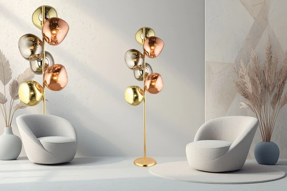 Lampaluce Modern Tasarımlar Colore 6'lı Lambader ürün görseli 1