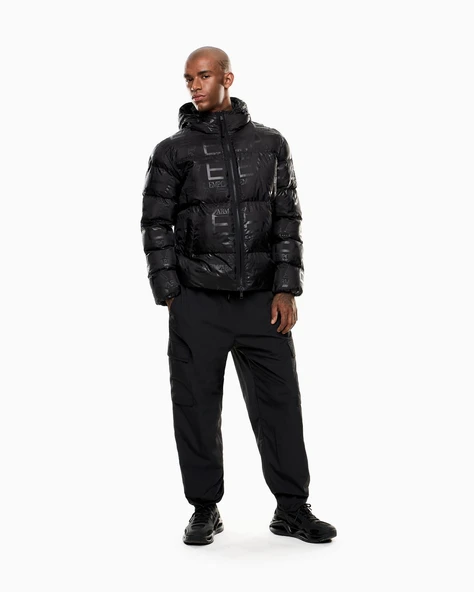Ea7 7M000697AF15969 Mountain M Poly Down Hooded Ja Erkek Mont ürün görseli 1