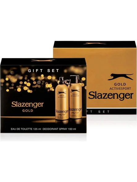 Slazenger Active Sport Parfüm Gold Set 125 ml Edt+150ml Deodorant ürün görseli 1