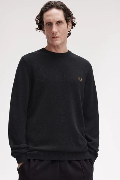 Fred Perry K1309 Pique Stitch Jumper Erkek Kazak ürün görseli 1
