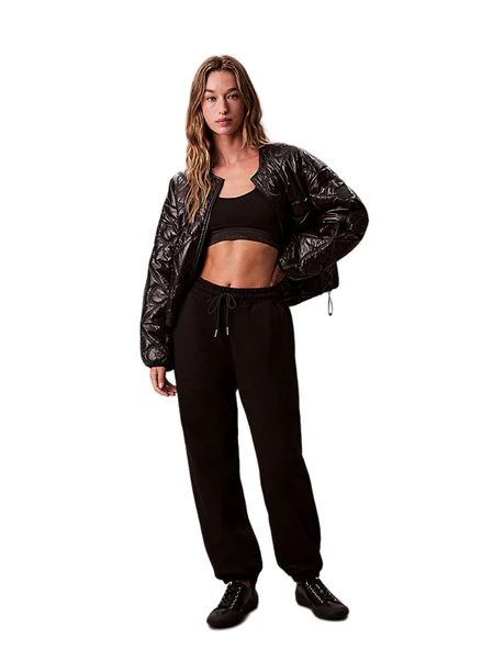 Calvin Klein LV044D205 Premium Terry Emblem Relaxed Jog Kadın Eşofman Altı ürün görseli 1