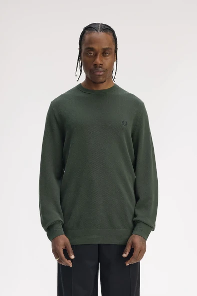Fred Perry K1309 Pique Stitch Jumper Erkek Kazak ürün görseli 1