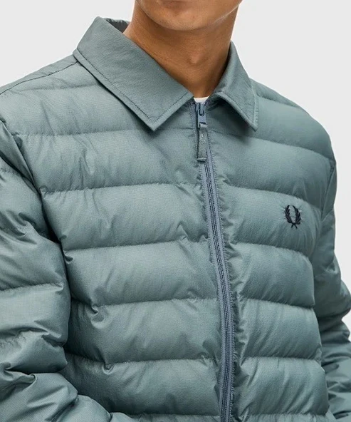 Fred Perry J1301 Collared Insulated Erkek Mont - Resim 6