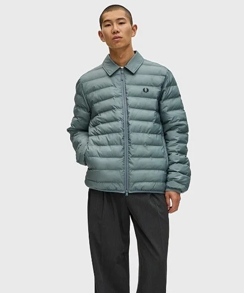 Fred Perry J1301 Collared Insulated Erkek Mont - Resim 5