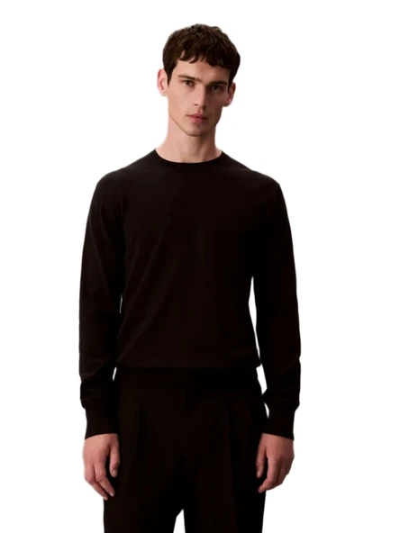 Calvin Klein LV040BM343 Ls Supima Cottonk Erkek Sweatshirt ürün görseli 1