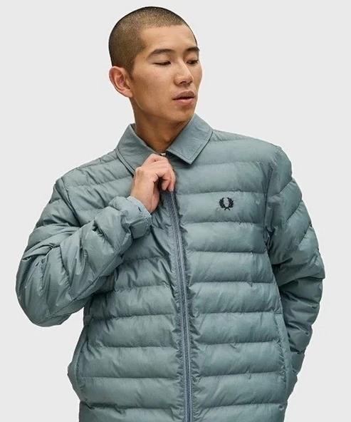 Fred Perry J1301 Collared Insulated Erkek Mont - Resim 7