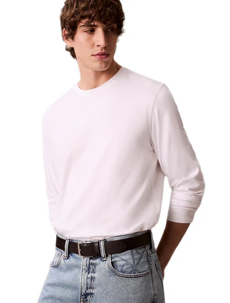 Calvin Klein LV04LD227G Ls Supima Interlock Solide Erkek Tişört ürün görseli 1