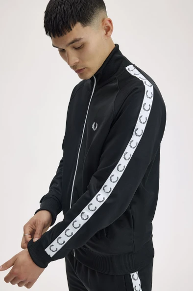 Fred Perry J4620 Taped Track Erkek Ceket - Resim 5