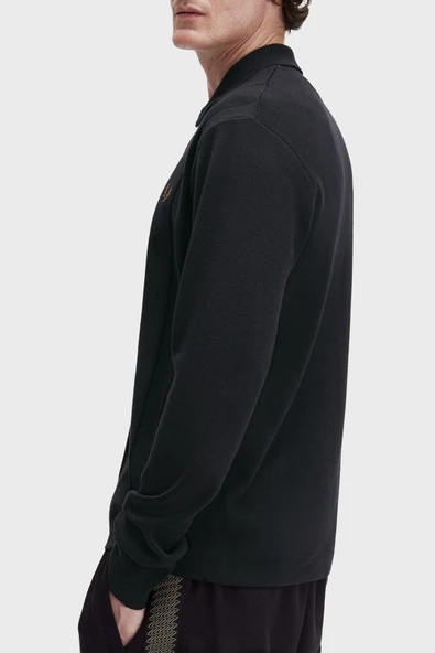 Fred Perry K9726 Button Through Knitted Erkek Gömlek - Resim 4