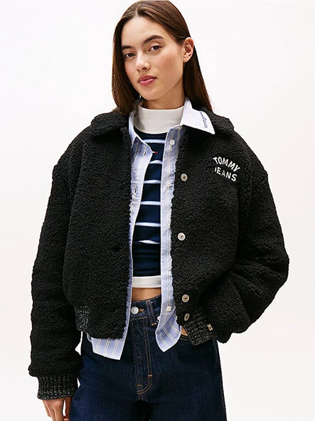 Tommy Hilfiger DW0DW21666 Tjw Teddy Varsity Kadın Ceket ürün görseli 1