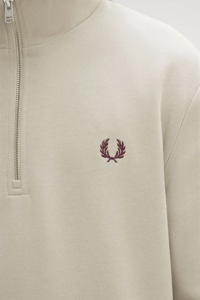 Fred Perry M3574 Half Zip Erkek Sweatshirt - Resim 6
