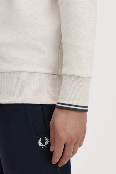 Fred Perry M3574 Half Zip Erkek Sweatshirt - Resim 6