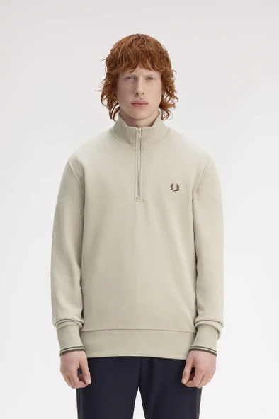 Fred Perry M3574 Half Zip Erkek Sweatshirt ürün görseli 1