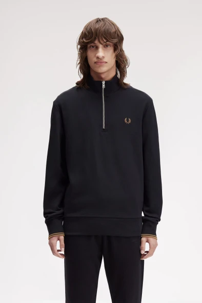 Fred Perry M3574 Half Zip Erkek Sweatshirt ürün görseli 1