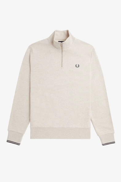 Fred Perry M3574 Half Zip Erkek Sweatshirt - Resim 8
