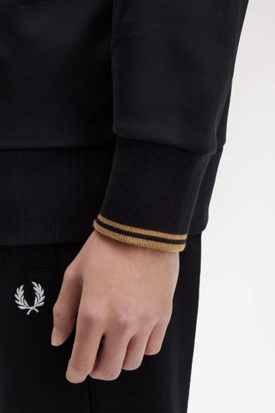 Fred Perry M3574 Half Zip Erkek Sweatshirt - Resim 6