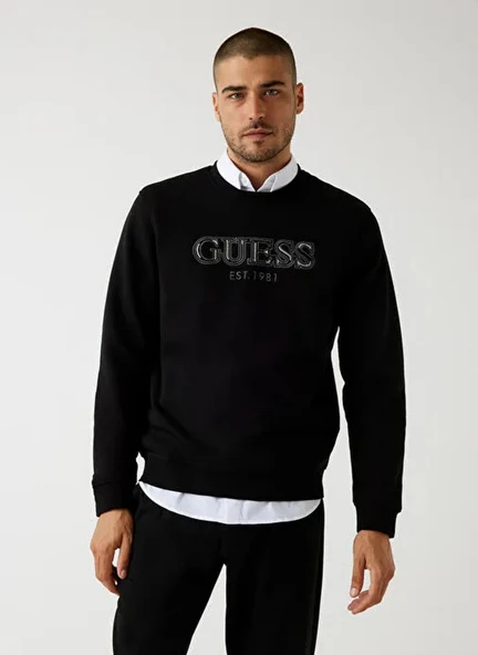 Guess M5BQ08K9Z21 Cn Basic Erkek Sweatshirt - Resim 2
