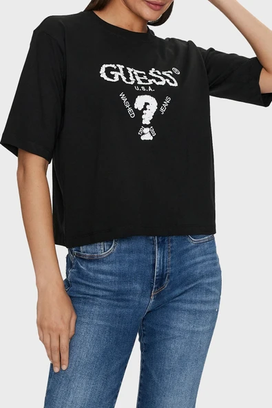 Guess V4YI06I3Z14 Aurelie Boxy Tee Kadın Tişört ürün görseli 1