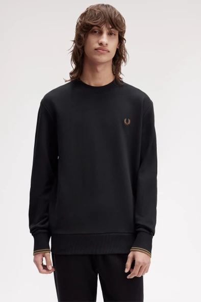 Fred Perry M7535 Crew Neck Erkek Sweatshirt - Resim 3