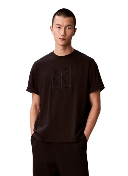Calvin Klein LV04LE200G Ss Rlxd Premium Interlock Emblem Erkek Tişört ürün görseli 1