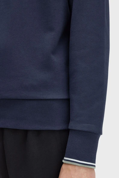 Fred Perry M3574 Half Zip Erkek Sweatshirt - Resim 5