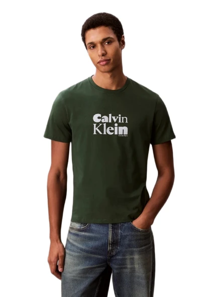 Calvin Klein LV04RD820 Ss 30S Eu Calvin Klein Bold Grap Erkek Tişört ürün görseli 1