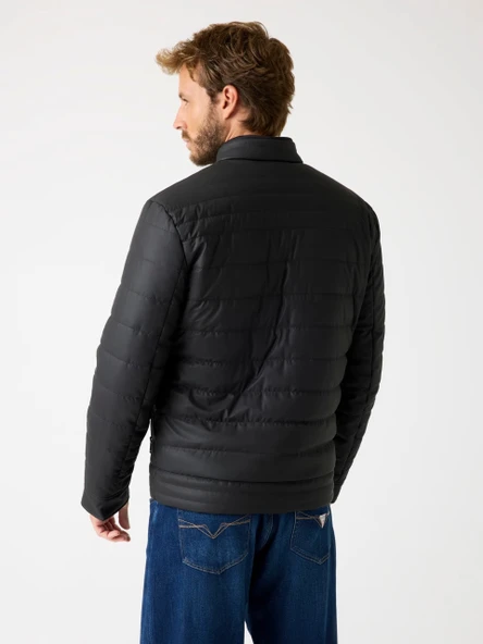 Guess M4YL16WFHD0 Logo Stretch Padded Erkek Ceket - Resim 3