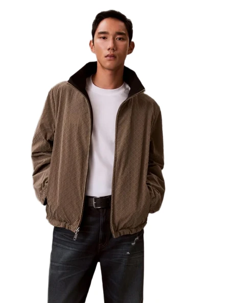 Calvin Klein LV14RE522G Ls Nylon Aop Unfilled Reversible Erkek Ceket ürün görseli 1