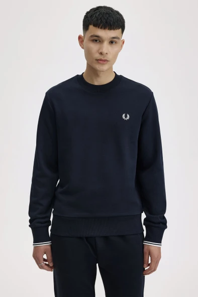Fred Perry M7535 Crew Neck Erkek Sweatshirt - Resim 3