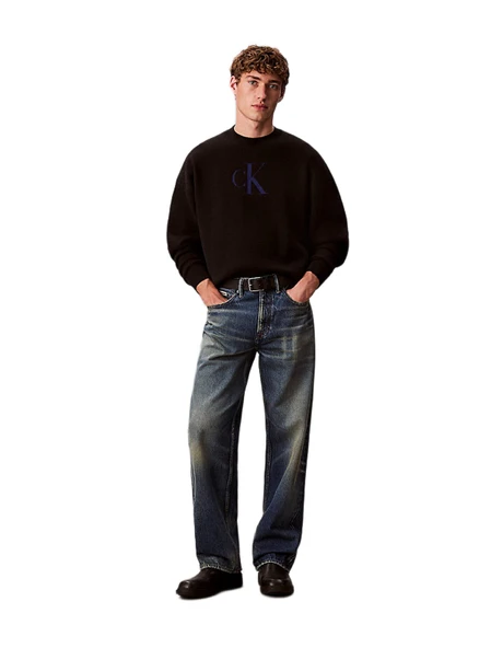 Calvin Klein LV04RD305 Ls Cttn Cashmere 3D Logo Erkek Sweatshirt ürün görseli 1