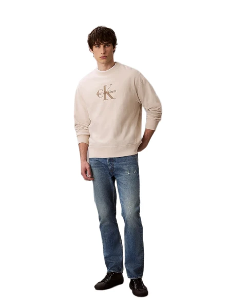 Calvin Klein LV04RD234 Ls Premium Terry Monologo Cn Erkek Sweatshirt ürün görseli 1