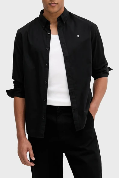 Calvin Klein LV140EM125 Ls Solid Oxford Classic Erkek Gömlek ürün görseli 1