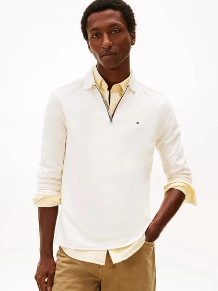 Tommy Hilfiger MW0MW42808 Liquid Rwb Zip Erkek Polo Tişört ürün görseli 1