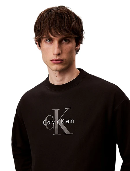 Calvin Klein LV04RD234 Ls Premium Terry Monologo Cn Erkek Sweatshirt ürün görseli 1