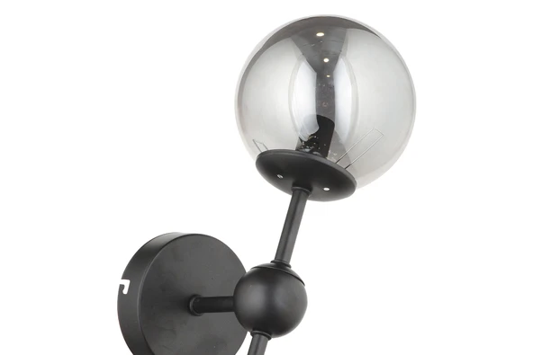 Lampaluce Dritto Modern Aplik Siyah - Resim 3