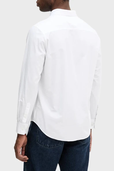 Calvin Klein LV140EM125 Ls Solid Oxford Classic Erkek Gömlek - Resim 3