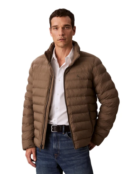 Calvin Klein LV04RC511 Ls Nylon Lt Wt Hooded Fz Puffer Erkek Mont ürün görseli 1