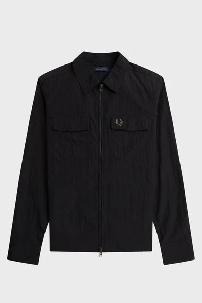 Fred Perry M5684 Zip Through Overshirt Erkek Gömlek - Resim 7