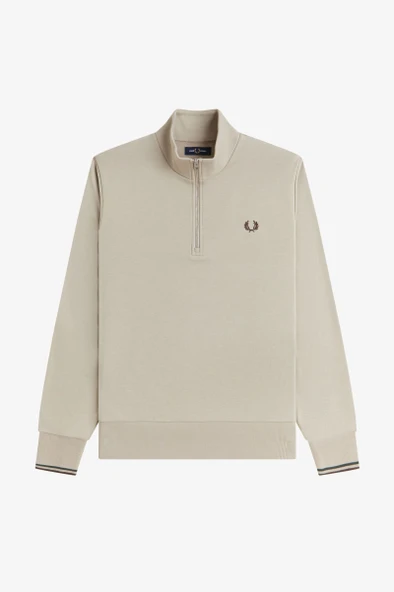 Fred Perry M3574 Half Zip Erkek Sweatshirt - Resim 8