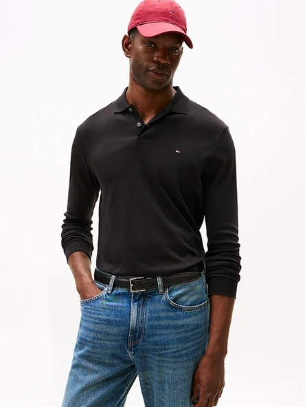 Tommy Hilfiger MW0MW37317 Liquid Cotton Erkek Polo Tişört ürün görseli 1