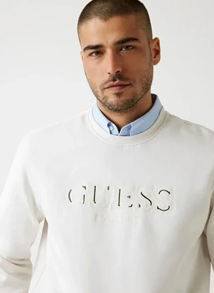 Guess M5BQ08K9Z21 Cn Basic Erkek Sweatshirt - Resim 3
