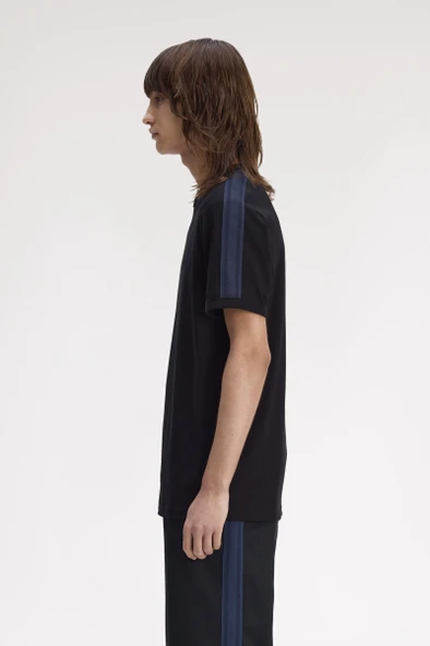 Fred Perry M1732 Mesh Taped Ringer Erkek Tişört - Resim 2