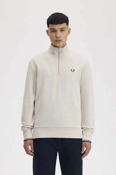 Fred Perry M3574 Half Zip Erkek Sweatshirt ürün görseli 1